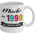 thumbnail image 2 of Made In 1990 Coffee Mug Happy 29th, 30th Birthday Gift Ideas for Him Her Women Men Friend Gift For 29, 30 Year Old Mug Tea Cup Christmas, Xmas, 2 of 2