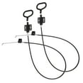 thumbnail image 3 of MasteelfCA 2pcs Metal Recliner Spring Cable Pull Handle D Ring Replacement for Universal Sofa and Couch Black, 3 of 8