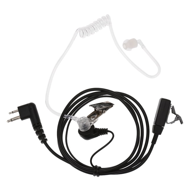 Walkie Talkie Heaphones Auricular acústico secreto de 2 pines para Audifonos con micrófono grande PT Abanopi Auricular de radio