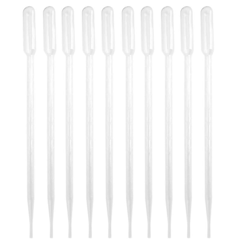 50pcs 10ml Lab Transfer Pipette Graduated Dropper Pipet Pipe Tube
