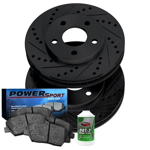 Power Sport Front Brakes and Rotors Kit |Front Brake Pads| Brake Rotors and Pads|Ceramic Brake Pads and Rotors BBC1.03002.02