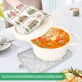 thumbnail image 3 of Yayeee Pot Holders Kitchen Heat Resistant with Pocket 7"x9.8" Cotton Oven Cooking Hot Pads, Red Christmas House, 3 of 7