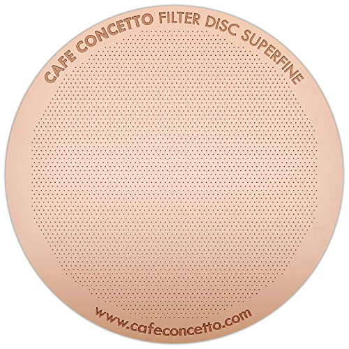cAFE cONcETTO Filter for use in AeroPress coffee Makers (Superfine) - Brew Tips Included