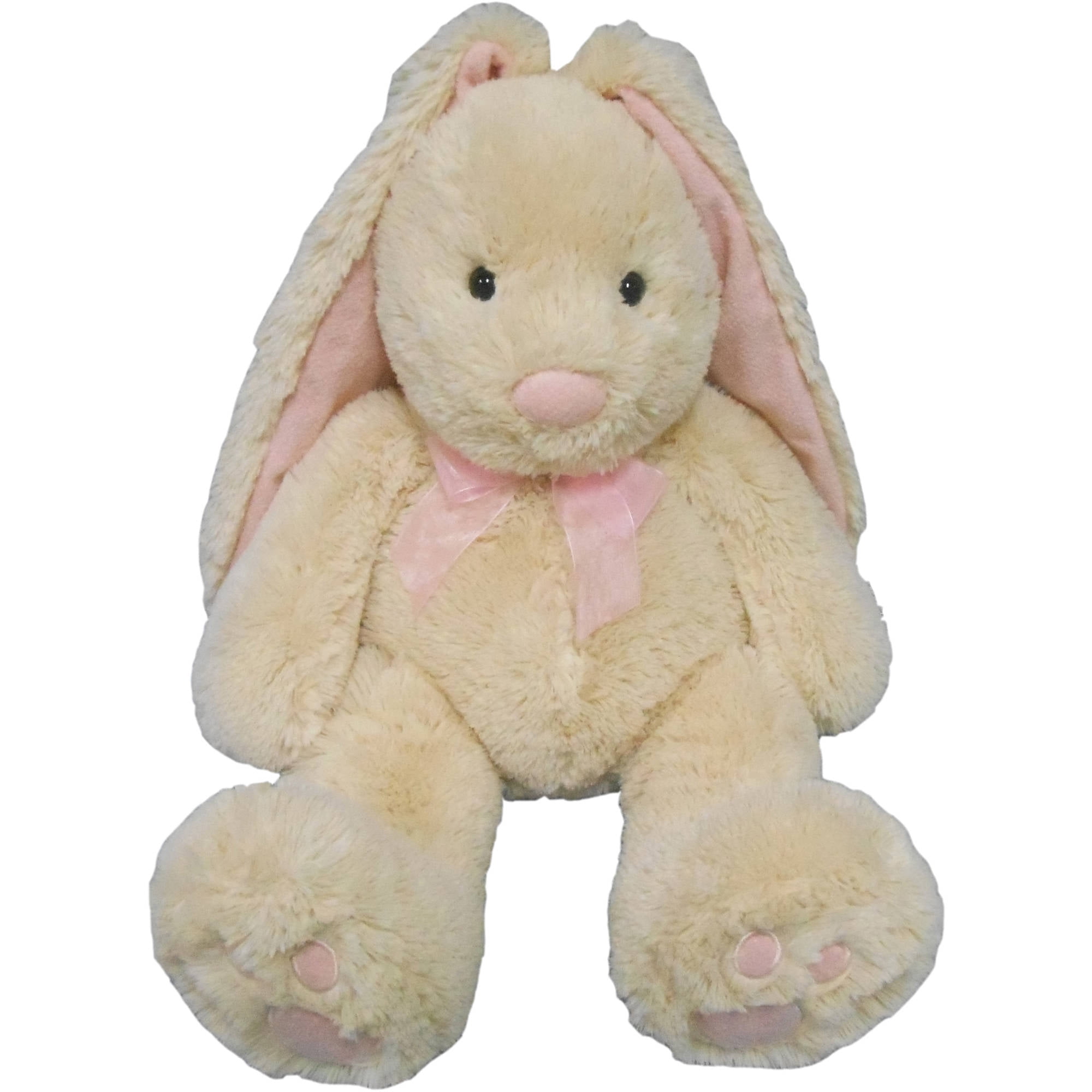 Large Long-Ear Bunny Plush, Cream - Walmart.com