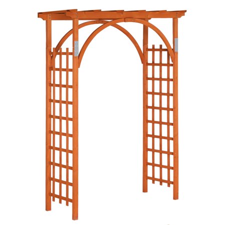 Elegant Garden Focus: 85’ Wooden Wedding Arch