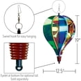 thumbnail image 6 of In the Breeze 0973 — Rainbow Iridescent 6-Panel Hot Air Balloon — Vibrant, Shiny Hanging Outdoor Wind Spinner, 6 of 6