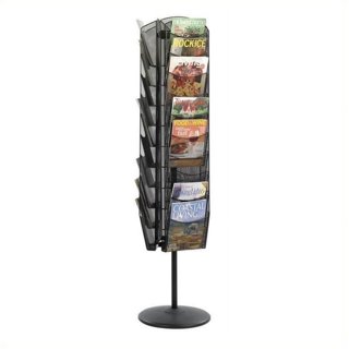 Heavy Duty Literature Rack with 8 pcs. Acrylic Shelf and Rotating