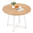 thumbnail image 1 of Gymax 47 Inch Dining Table w/8 Metal Supporting Legs & Cross Base for Dining Room, 1 of 10