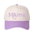 thumbnail image 5 of Mama Letter Embroidered Color Block Trucker Hat Unisex Adjustable Cotton Breathable Fashion Cap for Travel Daily Wear, 5 of 11