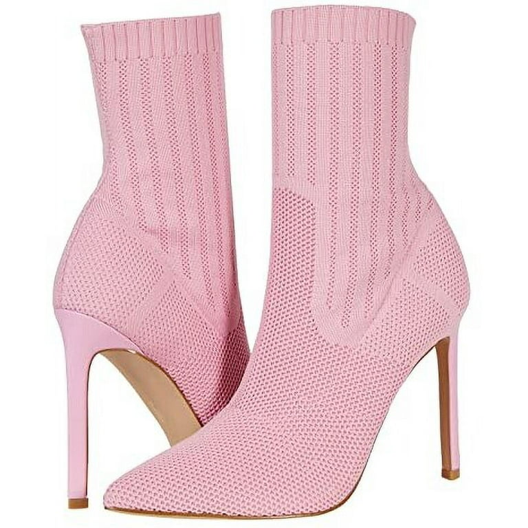 Light pink shop sock boots