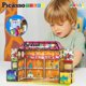 thumbnail image 4 of Bloque de construcción magnético, juguete, PicassoTiles, 60 piezas, tema de tienda, 4 of 7