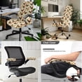 thumbnail image 2 of HELLHERO Rooster Print Office Chair Cover Set, Protective Desk Chair Slipcover, Soft Removable Office Chairs Seat Protector with Armrest Cover, 2 of 6