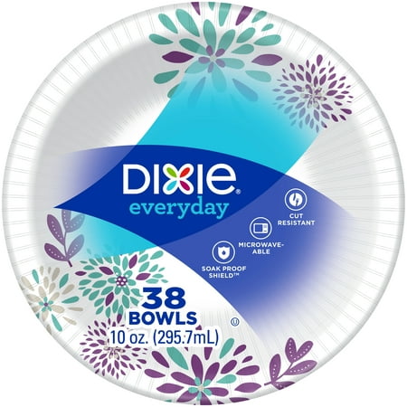 Dixie Everyday Paper Bowls, 10 oz, 38 Count