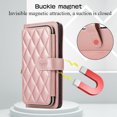thumbnail image 5 of Allytechgroup for Google Pixel 6 Wallet Case, Premium PU Leather Magnetic Buckle Zipper Pocket Card Slots Flip Stand Protective Cover with Hand Strap & Shoulder Strap - Rosegold, 5 of 12
