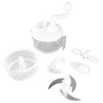 thumbnail image 2 of Hand Cranked Veggie Chopper, White Detachable Vegetable Chopper  for Vegetable Cutting, 2 of 8