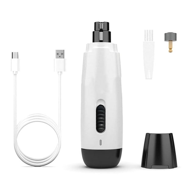 Cortaúñas para Perros, Minicortaúñas Eléctrico de Precisión Recargable, Herramienta para Alisar y Cuidar las Patas de las Mascotas