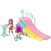 Barbie Club Chelsea Skatepark Playset with Chelsea Doll & Flipping Puppy
