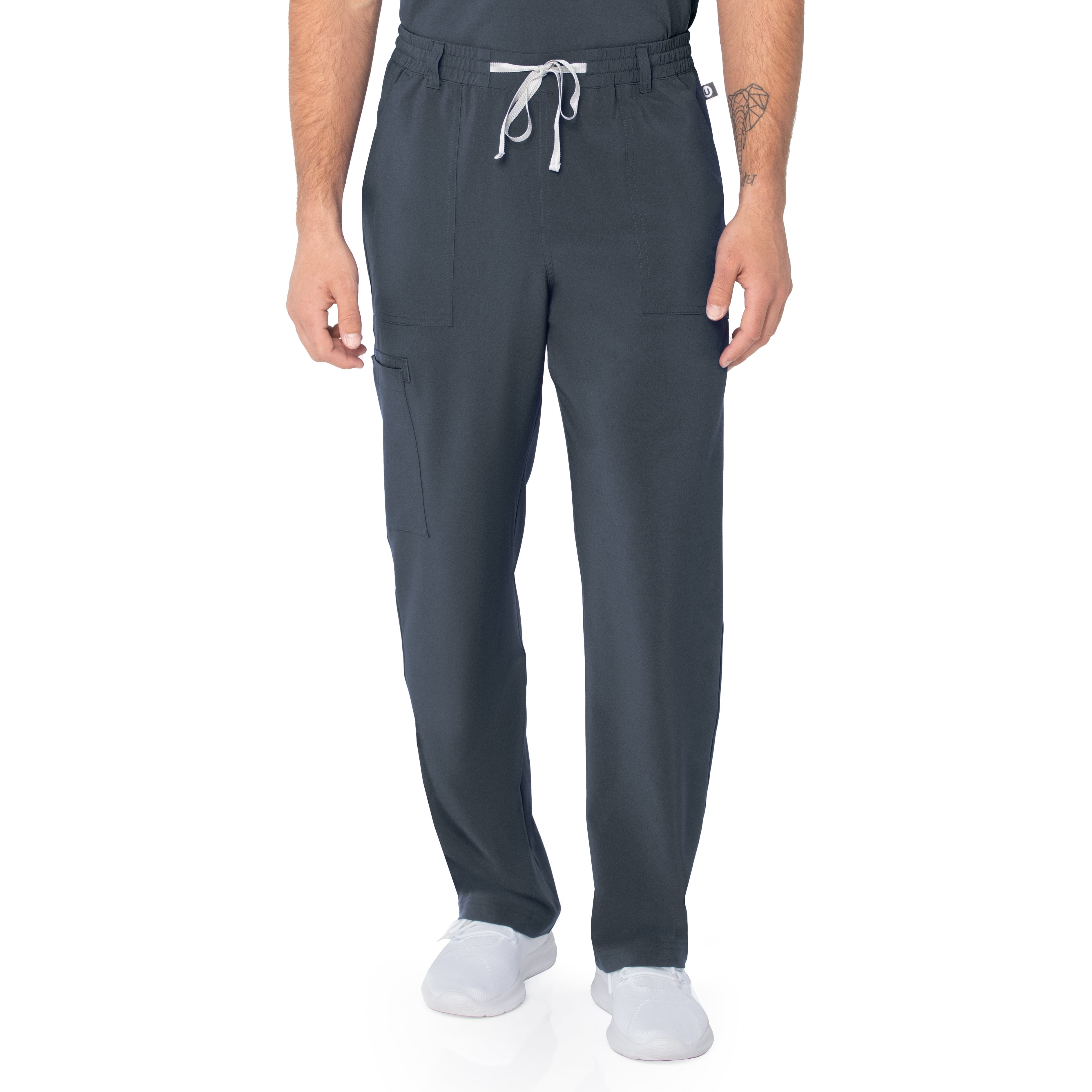 Urbane Performance Four-Pocket Cargo Scrub Pants for Men: Modern Tailored Fit, Tapered Leg Medical Scrub Pants 9254