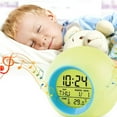 thumbnail image 2 of CCOCC Alarm Clock,Soothing Nature Sounds Alarm Clock for Kids,Colorful Seven-Color Backlight Bedside Clock with Temperature Display, 2 of 4