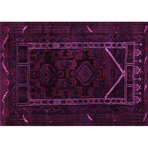 Ahgly Company Indoor Rectangle Persian Pink Traditional Area Rugs, 4' x 6'