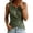 Army Green, variant on Women Wrap Tank Tops Cotton Linen Front Knot Casual Summer Slim Fit Stylish Tops for Daily Vacation