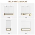 thumbnail image 4 of Kojooin Buffet Moderne de 31,5 Pouces avec Rangement, Armoire de Rangement en Bois avec Tablette Ajustable, 4 of 8
