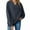Navy, variant on Womens Loose Casual V-Neck Sweatshirts Women's Solid Color Loose Long-Sleeved V-neck Sweatshirt Long-Sleeved