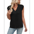thumbnail image 3 of Chaleco de Lana Sin Mangas con Cuello en V para Mujer, Color Negro, Talla L, 3 of 10