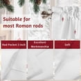 thumbnail image 7 of Christmas Xmas Valances for Windows, 54 x 18in, Tree Balls Elk Star Dessert Cake Rod Pocket Kitchen Valance Curtain Light Filtering Window Treatments for Living Room Bedroom, 1 Panel, 7 of 7