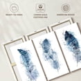 thumbnail image 6 of Elephant Stock Feather Ethnic Patterns Splash Wall Art - Horizontal Multi Panel Canvas - Living Room Wall Decor - Decor Elements Multi Panel - White And Blue Decor - 33" x 20", 6 of 8