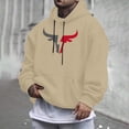 thumbnail image 2 of CONFREE Men's Hoodie Casual Prints Hoodies For Men Graphic Long Sleeve Pullover Hooded Sweatshirts With Pockets, 2 of 5