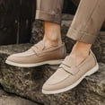 thumbnail image 2 of Men's Casual On Loafers Comfortable Soft Sole Breathable Suede Driving Shoes For Walking Travel Work Men’S Running Shoes, 2 of 8