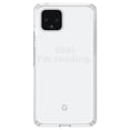 thumbnail image 1 of DistinctInk Clear Shockproof Hybrid Case for Google Pixel 4 (6.1" Screen) - TPU Bumper Acrylic Back Tempered Glass Screen Protector - Shh! I'm Reading., 1 of 1