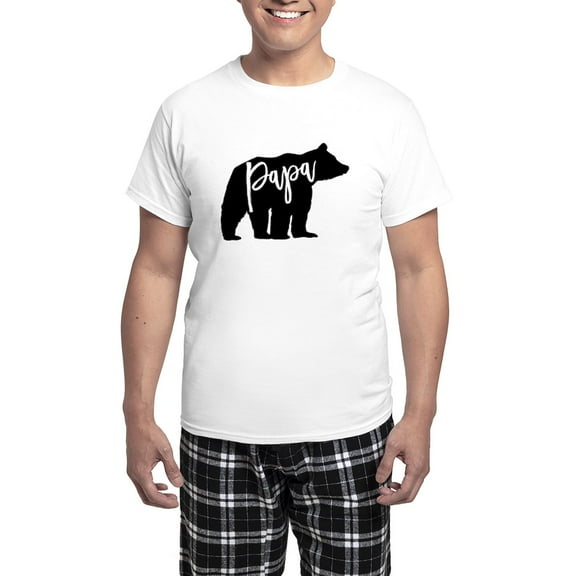 CafePress - Papa Bear Pajamas - Men's Light Loose Fit Cotton Pajama Set
