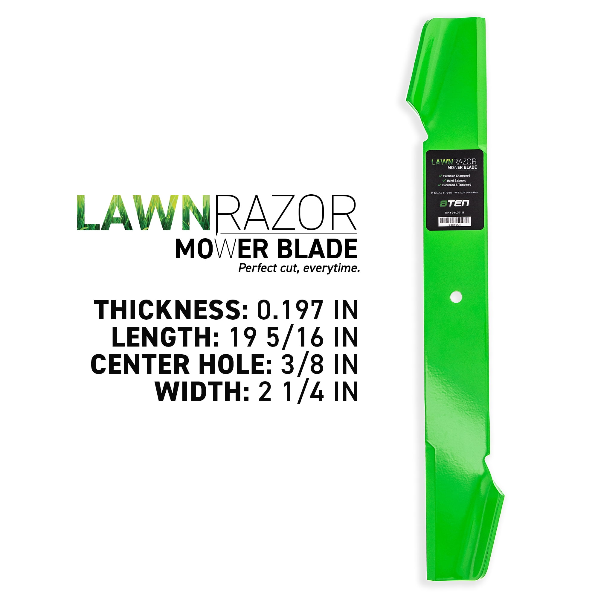 LawnRAZOR Mower Blade AYP Husqvarna 121263X 123431X 143978 532143978 Hi-Lift Set
