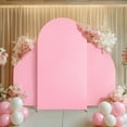 thumbnail image 3 of Set Of 3 Wedding Arch Backdrop Cover, Fitted Round Top And Half Moon Arch Backdrop, Stretchy Backdrop Cover For Wedding Birthday Party Baby Shower Decoration 5ft 7.2ft 5ft, 3 of 9