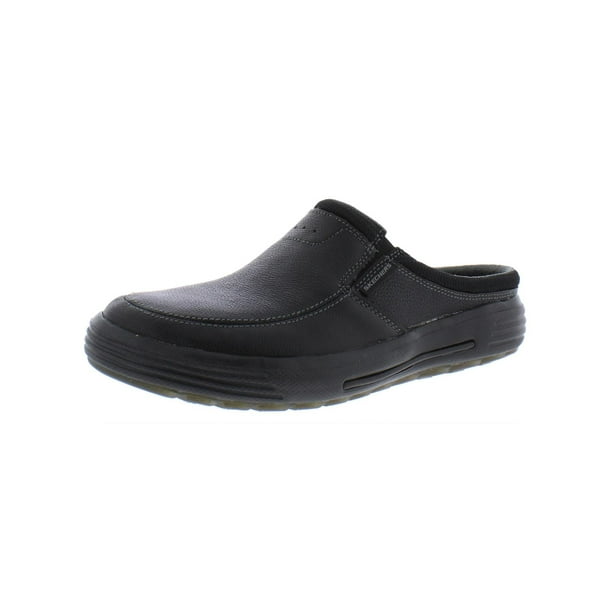 Skechers Mens PorterVamen Leather Slip On Loafer Slides