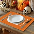 thumbnail image 6 of Fall Harvest Polyester Placemats Set - Waterproof Table Setting Decor Holiday Dinner Mats Heat-Resistant Thanksgiving Table Decorations 4-Pack(B), 6 of 6