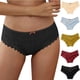 thumbnail image 1 of Gibobby Calzoncillos para mujer Bragas para mujer, encaje de ganchillo, bragas con cordones, ropa interior calada Sexy(Amarillo,XL), 1 of 3