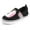 Black With Pink, variant on Kid's Slip on Sneakers Unicorn Girls Canvas Walking Shoes Size 13