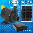 thumbnail image 3 of Solar Submersible Pump, Monocrystalline Silicon Panel 20W Solar Fountain Pump 12V Stable Flowing Wide Application  For Garden, 3 of 8