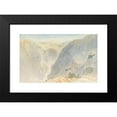 thumbnail image 2 of Edward Lear 14x11 Black Modern Framed Museum Art Print Titled - Agia Paraskevi, Epirus, Greece (1857), 2 of 5