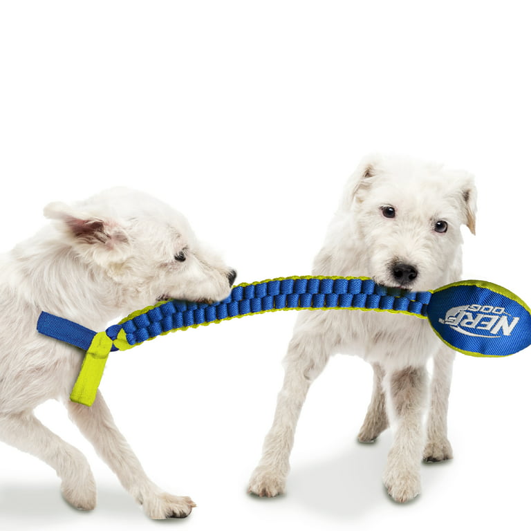 Nerf Dog Vortex Chain Tug Dog Toy with Durable Braided Nylon