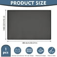 thumbnail image 4 of ZYNERY Large Silicone Cat Litter Mat, 34"X22" Waterproof Litter Trapping Mat, EVA Non-Slip, Waterproof Urine Proof Cat Litter Catcher Mat, Easy Clean Scatter Control (Gray), 4 of 7