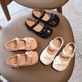thumbnail image 2 of Toddler Little Kid Girls Dress Shoes, Girl Mary Jane Flats Party School Wedding Ballerina Shoes with Bowknot, 2 of 7
