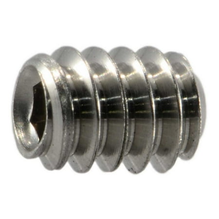 

#6-32 x 3/16 18-8 Stainless Hex Socket Headless Set Screws (12 pcs.)