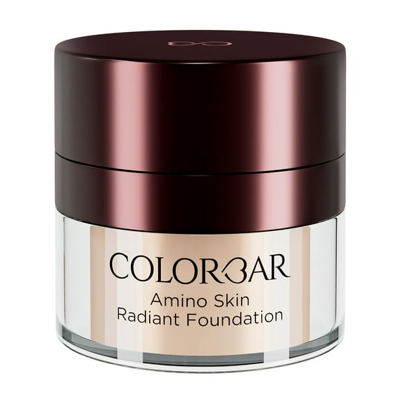 Colorbar Amino Foundation, Foundation Makeup, 002 Petal Fair, 0.5 oz
