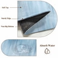 thumbnail image 6 of Light Blue 2'x6' Runner Rugs for Hallway Kitchen Bedside Non Slip Washable, Modern Abstract Art Ombre Striped Entryway Rug Runners with Rubber Backing, Long Carpet Runner for Laundry Room, 6 of 8