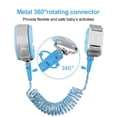 thumbnail image 4 of Toddler Wrist Leash for Kids Wrist Leash Toddler Harness with Unlock Child Leashes for Toddlers Reflective Strip Design-Blue（2 PCS)-Length of traction rope:4.9FT/1.5M, 4 of 6