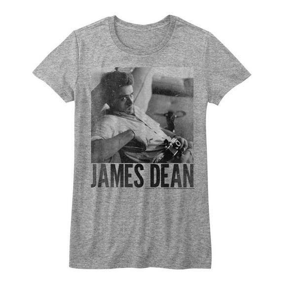James Dean Simple Gray Heather Junior Women's T-Shirt